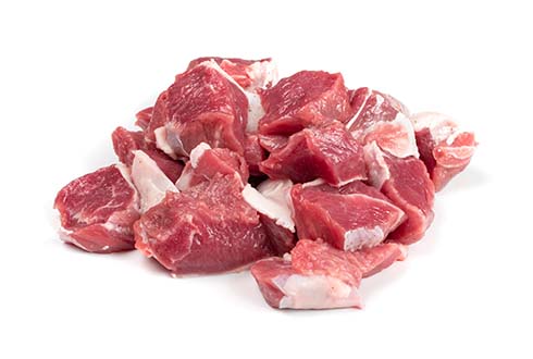 قطع لحم ضأن بدون عظم 1 كجم